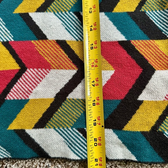 Maeve Multicolor Chevron Short Sleeve Top - Picture 8 of 8